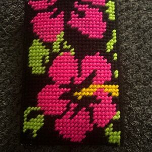 Floral Patterned eyeglasses case handmade